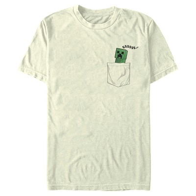 Men's Minecraft Faux Pocket Creeper T-Shirt