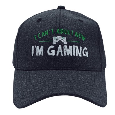 I Cant Adult Now Im Gaming Hat Funny Video Games Cap - Crazy Dog Hat With Sarcastic Sayings
