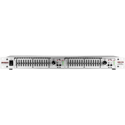 NADY 2 Channel Equalizer, Single Rack Space,15 -2/3rd Octave Bands Each Channel GEQ215