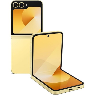 SAMSUNG Galaxy Z Flip 6 AI Cell Phone, 512GB Unlocked Android Smartphone, FlexCam, Photo Assist, Camcorder Mode, Live Interpreter, Foldable, Yellow