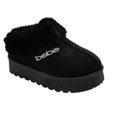 bebe Girls' and Toddler Boots - Kids Winter Snow Boots with Faux Fur Trim, Platform Shoes for Little Kid/Big Kid/Toddler