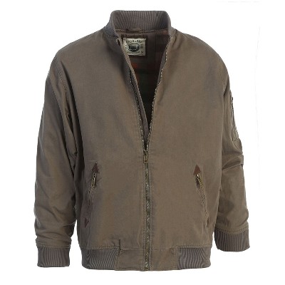 Gioberti Men's 100% Cotton Sportwear Full Zipper Twill Bomber Jacket