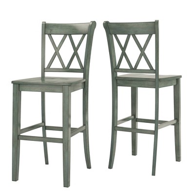 Set of 2 29" South Hill Double X Back Barstools - Inspire Q