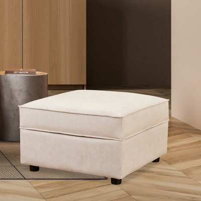 Ainfox Module Sofa Ottoman Beige with Storage Beige