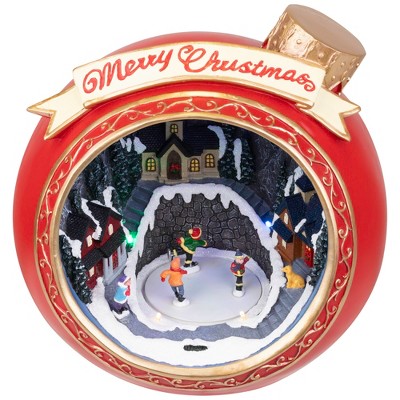 Northlight LED Lighted and Musical Christmas Village Scene in Ornament - 10.75"