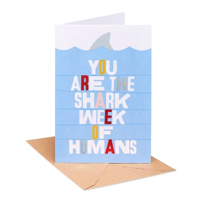 Thinking of You Card 'Shark Week of Humans'