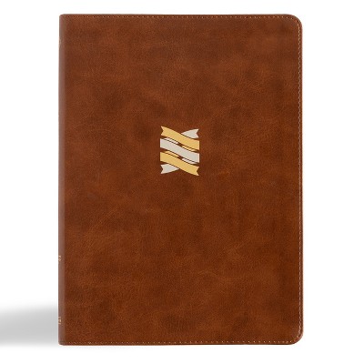 CSB Connecting Scripture New Testament, Brown Leathertouch - by  Csb Bibles by Holman (Leather Bound)