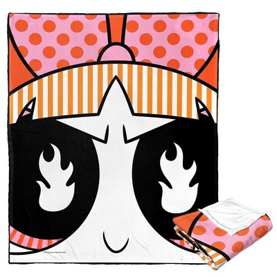 Cartoon Network Powerpuff Girls Blossom Fiirey Eyes Silk Touch Throw Blanket 50x60 Inches
