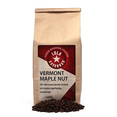 Lola Savannah Vermont Maple Nut Whole Bean Caffeinated Coffee - 32oz