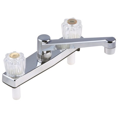 Home Plus Two Handle Chrome Kitchen Faucet