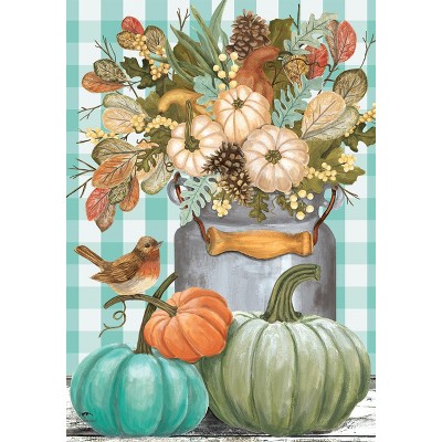 Briarwood Lane Fall Garden Flag 18x12.5 For Outdoor Pastel Pumpkins Garden Flag Flag For Fall Garden Flag Flags For Outside