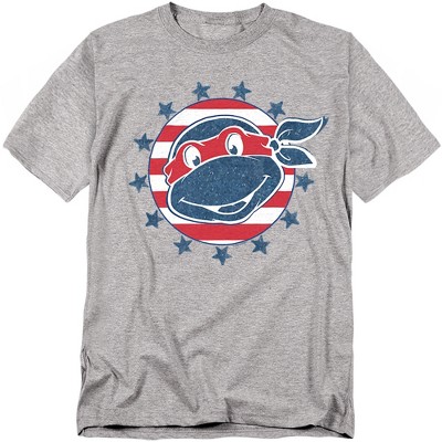 Men's Teenage Mutant Ninja Turtles 4th Of July Headshot T-Shirt