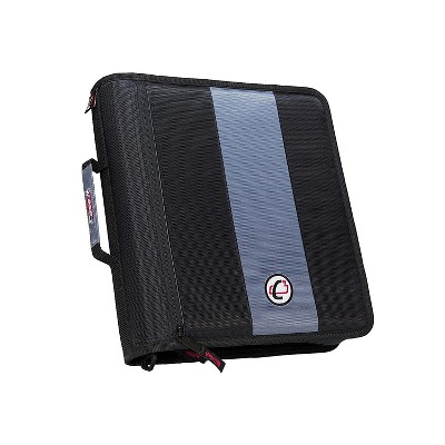 Case It Case-it Classic 2 3-Ring Zipper Binder Black D-251
