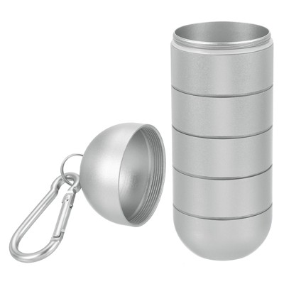Unique Bargains Aluminum Alloy Travel 5 Layers Jewelry Storage Mini Decorative Box