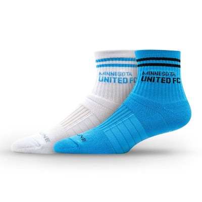 MLS Minnesota United FC Half Calf Knit 2pk Socks: Cushioned Crew Socks