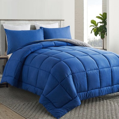 BAGOKIE 2/3 Pieces Bedding Set Down Alternative Comforter with Pillowcase
