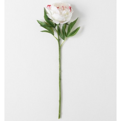 Sullivans Artificial Real Garden Peony Stem 24"H Red Flowers
