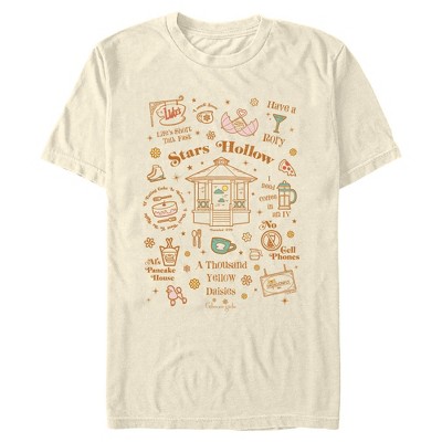 Mens Gilmore Girls Stars Hollow Collage T Shirt