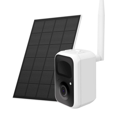 Birdfy HD Bird House Mountable Trail & Pet Camera With Solar Panel White & Black