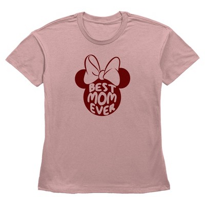Women's Minnie Mouse Best Mom Ever Silhouette T-Shirt