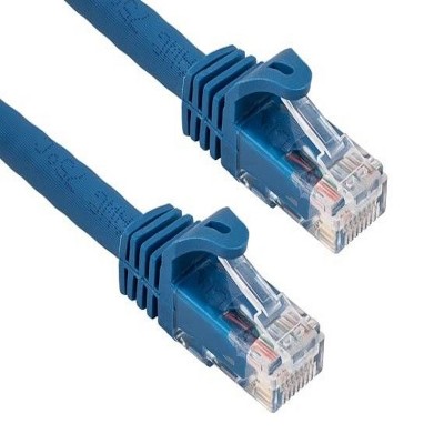 SANOXY Cables and Adapters; 100ft Cat6a 600 MHz UTP Snagless Ethernet Network Patch Cable, Blue