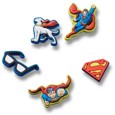 Crocs Jibbitz Superman DC Comics Super Heroes Shoe Charms 5-Pack
