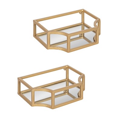 Kate and Laurel Ciel Floating Wall Shelf Set