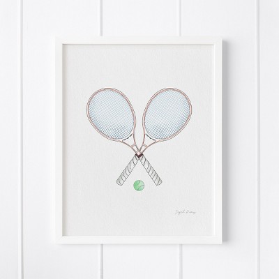 Tennis Framed Museum Quality 8" x 10" Art Print by Ramus & Co