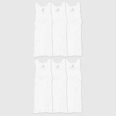 Hanes Men's 6pk Tanks - White