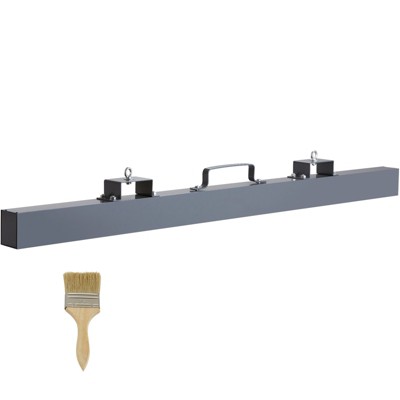 VEVOR 105lbs Hanging Magnetic Sweeper Pickup Tool, Nail Hang-Type Magnetic Forklift Sweeper, Industrial Grade Magnets Steel Material, Gray
