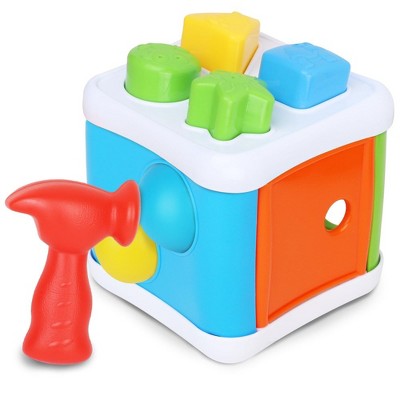 Playkidiz Pound a Ball and Shape Sorter - Developmental Toy for Toddlers