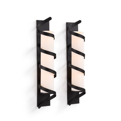 Danya B Set of 2 Wrap Around Metal Candle Sconces