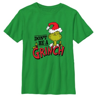 Boy's Dr. Seuss Christmas Don't Be a Grinch T-Shirt