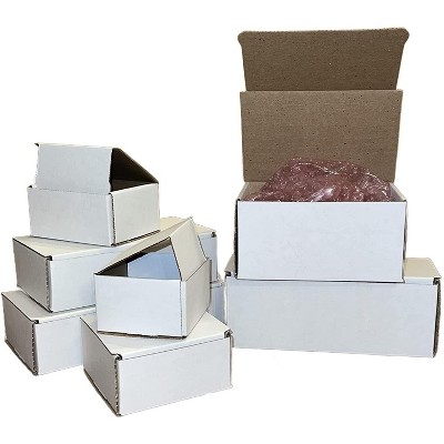 supplyhut 50 4x3x3 White Cardboard Paper Boxes Mailing Packing Shipping Box Corrugated
