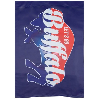 Northlight Blue and Red Buffalo Outdoor House Flag 40" x 28"