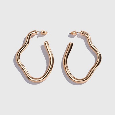 Anna-Kaci Women's Irregular Hoop Earrings