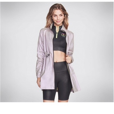 Skechers Womens Supply Iridescent Parka Coat