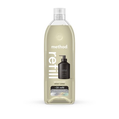 Method Aluminum Gel Hand Soap Refill - Vetiver + Amber - 34 fl oz