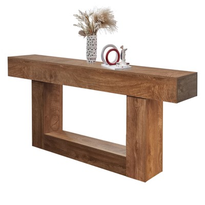 63" Long Console Table for Entryway, Wood Rectangular Sofa Table Behind The Couch, Farmhouse Entryway Tables for Entrance,Hallway,Living Room,Foyer