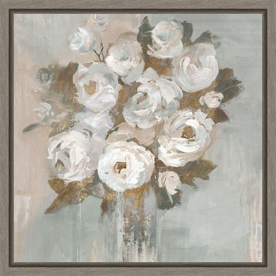 Amanti Art So It Goes II (Flower Bouquet) by Valerie Mravyan Canvas Wall Art Print Framed 16 x 16-in.