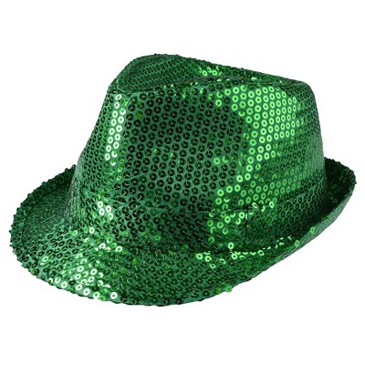 Dress Up America Sequined Fedora Hat for Adults