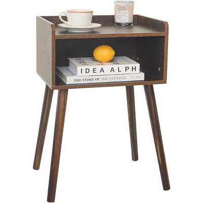 Nightstand, Mid Century Modern Side Table Bedroom with Storage, Small End Bedside Table