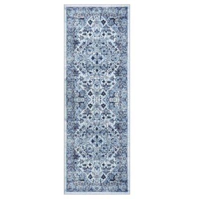 Area Rugs for Living Room Machine Washable Rugs, Non-Slip, Stain Resistant Soft Boho Vintage Carpet Low Pile Thin Rugs for Bedroom