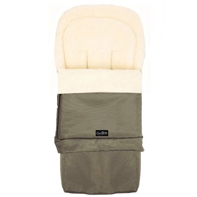 Cover Baby 0-3 Years Scandinavian Organic Wool Adjustable Footmuff in Olive