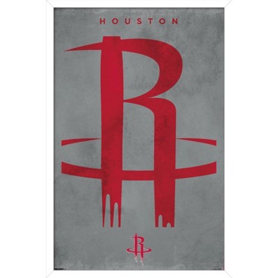Trends International NBA Houston Rockets - Logo 25 Framed Wall Poster Prints