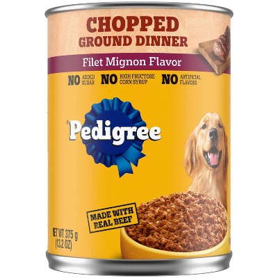 Pedigree Chopped Ground Dinner Wet Dog Food with Beef Filet Mignon Flavor - 13.2oz