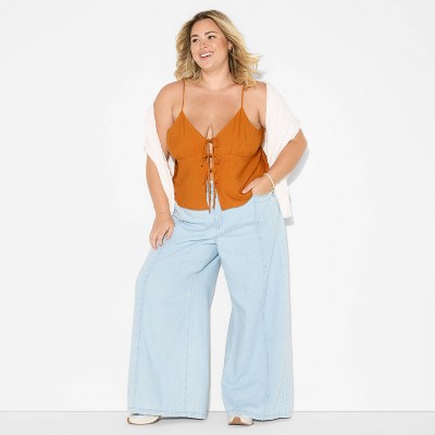 Women's Game Day Flyaway Woven Tank Top - Wild Fable™