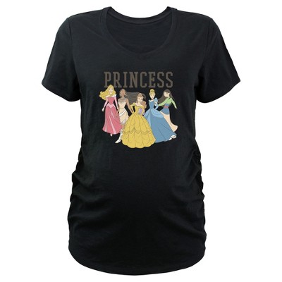 Women's Disney Princesses Line Up Maternity T-Shirt