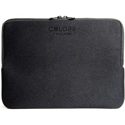 Tucano Second Skin Colore Sleeve for Laptop 12", Mac Book Pro 13" & Mac Book Air 13" Case, Black