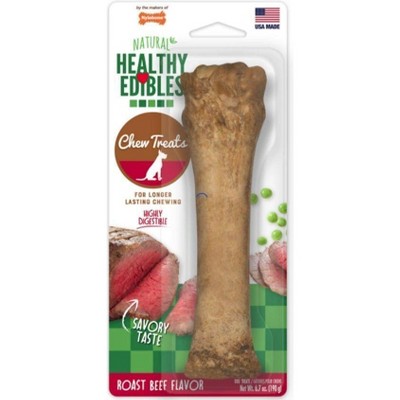 Nylabone Healthy Edibles Wholesome Roast Beef Flavor Dog Chews - Souper(1 Pack)